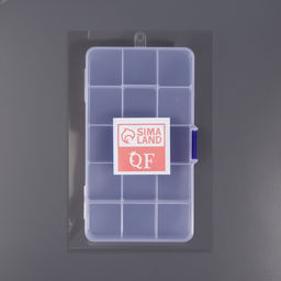 Цена за 2 шт. Органайзер для мелочей, с подвесом, 17.5×10×2 см, прозрачный