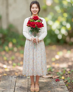 Цветы искусственные Buro роза раскрытый бутон 12 веточек 45-50 см