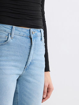 Crop Flare Kad?n Jean Pantolon