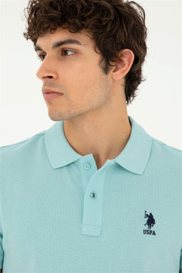 Футболка мужская U.S. Polo Assn цвета морской волны хлопок  фото 2