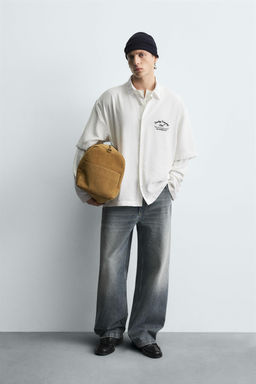 EMBROIDERED FLOWING SHIRT