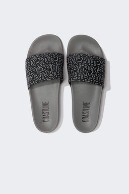 Мужские тапочки Eva на плоской подошве с одной полосой - Defacto фото 6