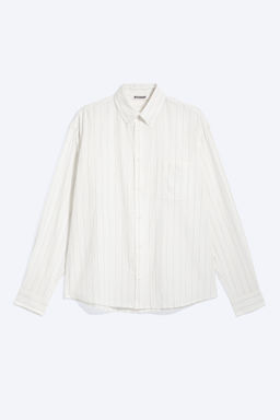 Camisa Abotonada Estructurada De Corte Holgado