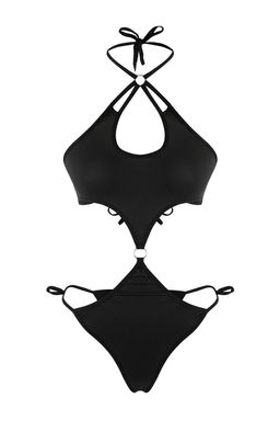 Siyah Baglama Detayl? Micro Fitted Orme Body THMAW26BD00018 - Trendyolmilla фото 5