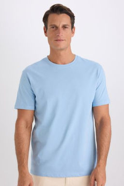 New Regular Fit Bisiklet Yaka K?sa Kollu Tisort