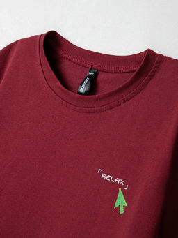 Футболка Бордо с принтом 7+ - Bungly фото 3