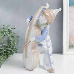 Фигурка керамика «Клоун с контрабасом», цветной, 27×12.5×15 см