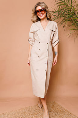 Платье NIKVA н362-4 песочный