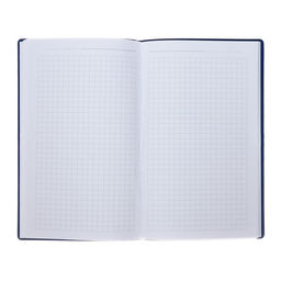 Еженедельник недатированный А5, 64 листа, на сшивке, интегральная обложка из искусственной кожи, тёмно-синий