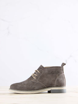 Ботинки 309.rosegr.Серый замок замша