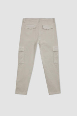 Прямые габардиновые брюки с карманами-карго и карманами Relax Fit - Defacto фото 10