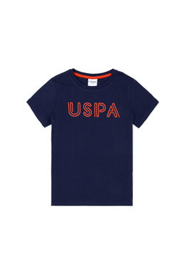 Футболка U.S. Polo Assn для мальчиков из хлопка темно-синяя