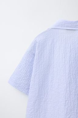 CAMISA TEXTURA RAYAS PENN  / Azul claro - Zara фото 4
