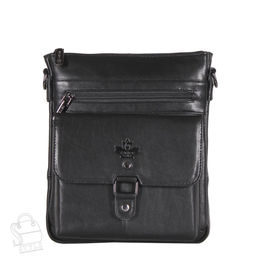 Сумка мужская кожаная 2301Z black Zinimsk в Новосибирске