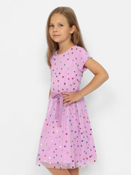 CRB wear/CWKG 63636-45 Платье для девочки,лаванда/Ex.Cherubino фото 3