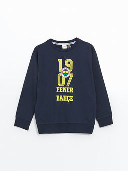 Bisiklet Yaka Fenerbah?e Bask?l? Erkek ?ocuk Pijama Tak?m? - Waikiki фото 2