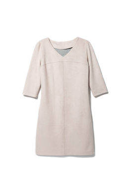CONTE Стильное платье из искусственной замши с карманами 838 beige beige
