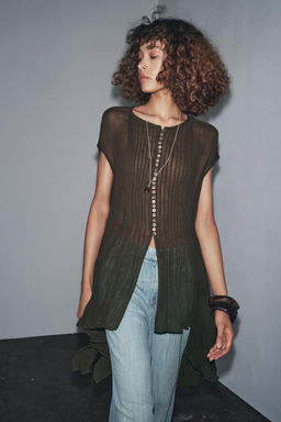 ZW COLLECTION COTTON GAUZE SHIRT - Zara фото 2