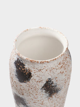 Ваза «Дези», 25×12 см, керамика, бело-коричневая