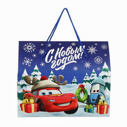 Пакет-коробка С Новым годом, 37 ? 33 ? 20 см