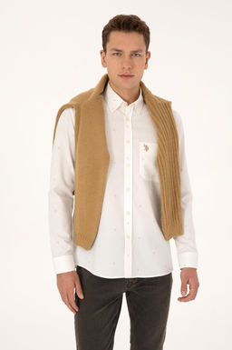 Erkek Krem Uzun Kollu G_mlek