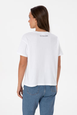 Kad_n Beyaz Ti__rt - U.s. polo assn фото 5