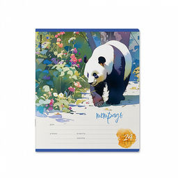 Цена за 10 шт. Тетрадь школьная ученическая ErichKrause Flower Panda, 24 листа, клетка (в плёнке по 10 шт.)_MIX-PACK  фото 7
