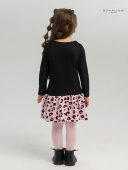 Платье Алиса дл/р черный-нежный леопард - Sovalina фото 31