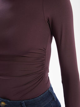 Dik Yaka Kad?n Bodysuit