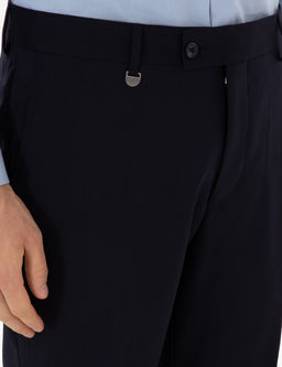 Lacivert Slim Fit %100 Y_n Kuma_ Pantolon