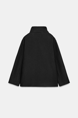 SHORT COAT WITH WOOL AND HIGH NECK - Zara фото 7