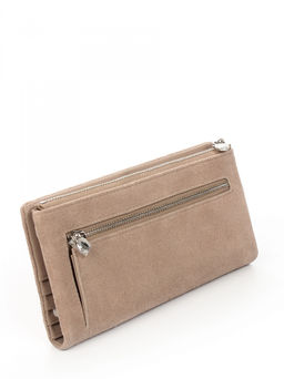 LACCOMA кошелек LA-1089-З-серо-бежевый натуральная замша