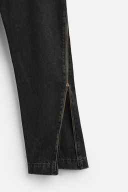 FLARE FIT JEANS WITH ZIPS - Zara фото 11
