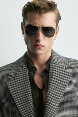LIMITED EDITION 100% WOOL HOUNDSTOOTH BLAZER - Zara фото 5