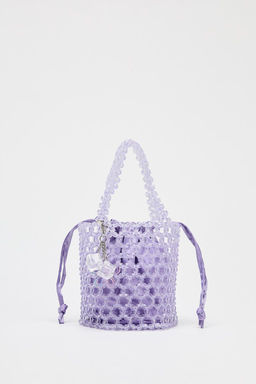 BEADED CYLINDRICAL BUCKET BAG - Zara фото 2