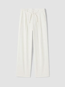 Regular Fit Keten Kar???ml? Erkek Pantolon