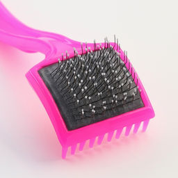 Щётка - пуходёрка малая мягкая с каплями, основание 44 х 44 мм, розовая - Пижон фото 3