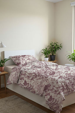 Trendyolmilla Home Tek Kisilik %100 Pamuk Bask?l? Lastikli Carsafl? Nevresim Tak?m? TPHSS25TKN00007