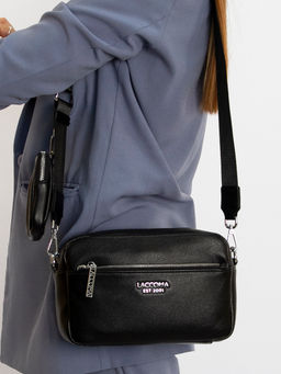 LACCOMA сумка Y1533-1K-черный эко кожа полиэстр  фото 4