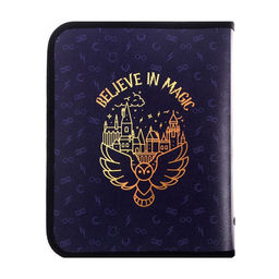 Папка для тетрадей А5, 180 х 230 х 25 мм, молния вокруг, Calligrata Magic, в стиле Гарри Поттера, ПМ-А5-04 пластиковая 0.5  фото 4