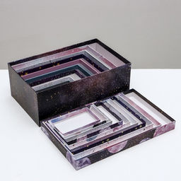 Набор подарочных коробок 10 в 1 Космос, 12 7 4 - 32.5 20 12.5 см - Дарите счастье фото 8