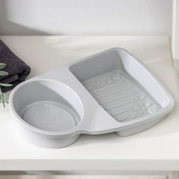 Цена за 2 шт. Подставка для губки и дозатора, пластик, МИКС