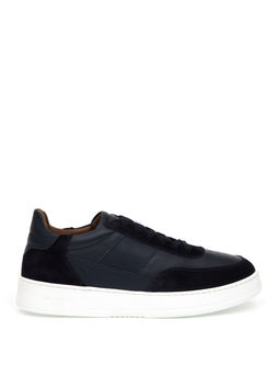 Lacivert %100 Deri Casual Ayakkab_