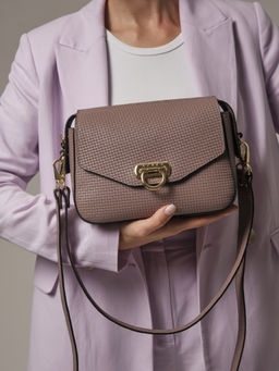 Женская сумка кросс-боди Azaro 3684 розово-серый