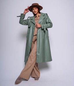 Тренч #БШ2232, ментоловый