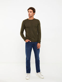 Bisiklet Yaka Uzun Kollu Erkek Triko Kazak - Waikiki фото 3