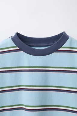 STRIPED PRINT T-SHIRT - Zara фото 9