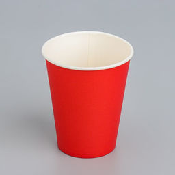 Цена за 50 шт. Стакан бумажный Красный 165 мл, диаметр 70 мм