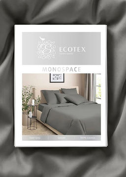 Постельное белье Моноспейс 2сп Max + 4 наволочки, антрацит - Ecotex фото 9