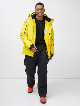 Горнолыжный костюм мужской зимний желтого цвета 390J - Leifensh фото 22